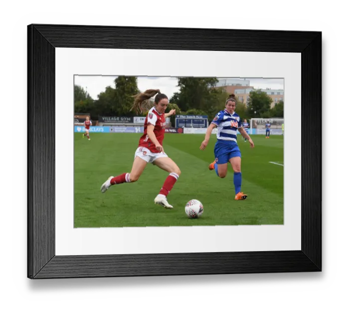 Framed Print : Arsenal vs. Reading: A Fierce FA WSL Showdown - Arsenal Women Take on Reading Women