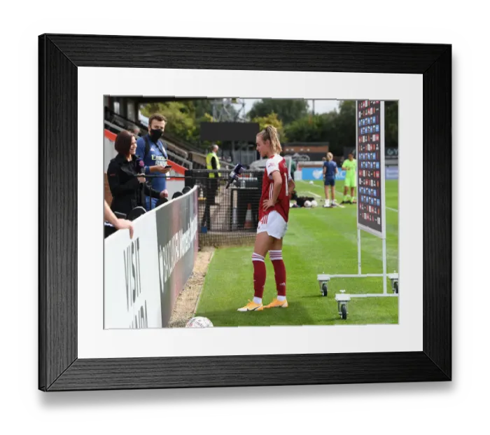 Framed Print : Arsenal Women's Jill Roord Post-Match Interview: Arsenal 1-1 Reading (FA WSL 2020-21)