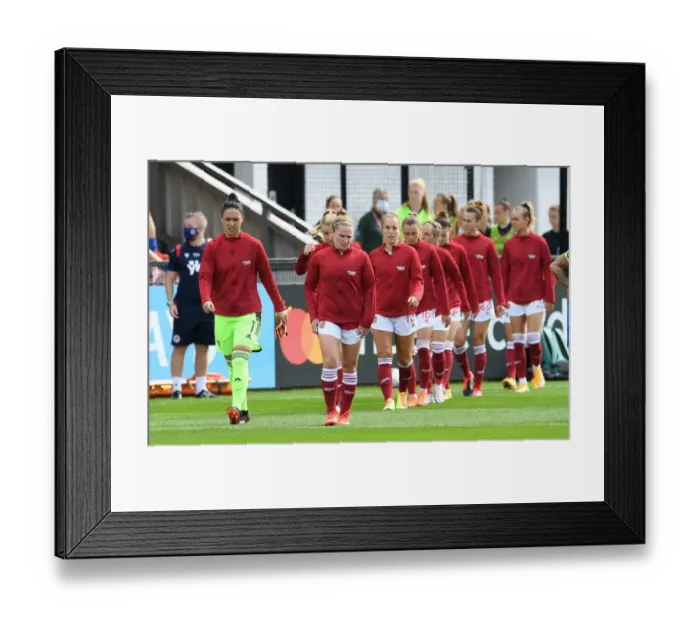 Framed Print : Arsenal Women vs Reading Women: Kim Little Leads Team Out in FA WSL Match Framed Print : Arsenal Women vs Reading Women: Kim Little Leads Team Out in FA WSL Match