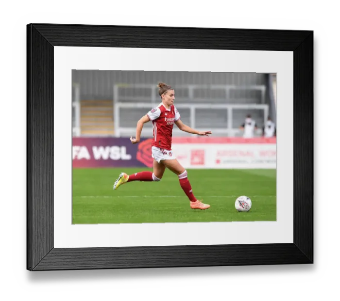 Framed Print : Steph Catley in Action: Arsenal Women vs Reading Women, FA WSL 2020-21