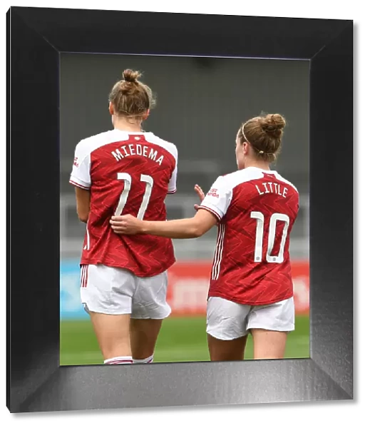 Arsenal Women vs Reading Women: Miedema and Little in Action during 2020-21 FA WSL Clash