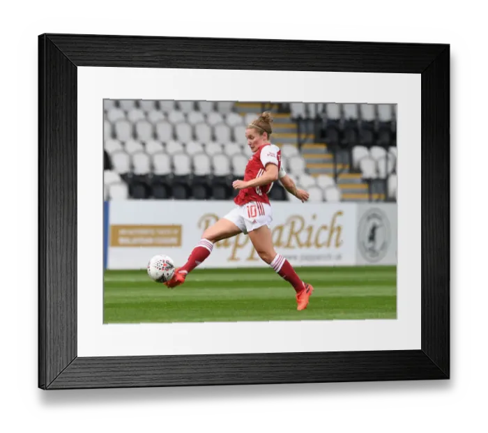 Framed Print : Arsenal's Kim Little in Action: Arsenal Women vs. Reading Women, FA WSL 2020-21