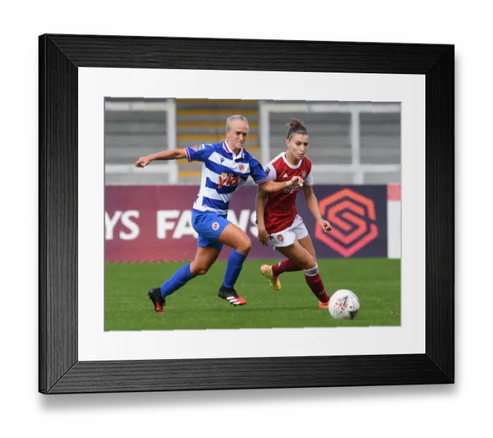Framed Print : Arsenal Women vs Reading Women: A Battle in the FA WSL Framed Print : Arsenal Women vs Reading Women: A Battle in the FA WSL