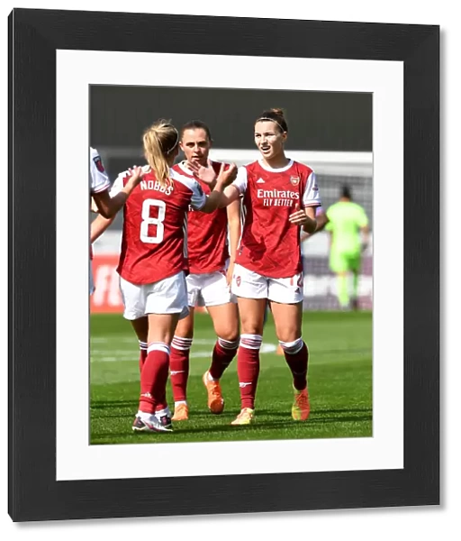 Arsenal Women Celebrate Victory: Steph Catley and Jordan Nobbs Exciting Moment