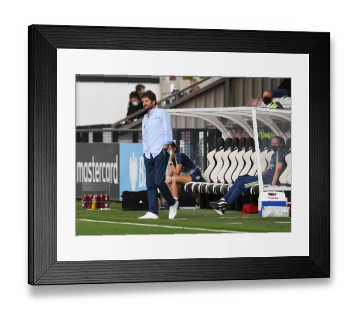 Framed Print : Montemurro Leads Arsenal Women in FA WSL Clash Against Reading