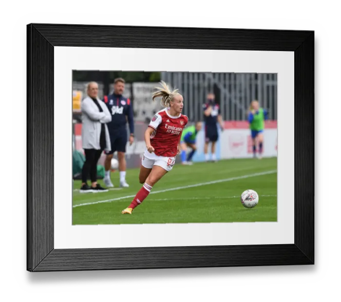 Framed Print : Arsenal's Beth Mead in Action during FA WSL Match