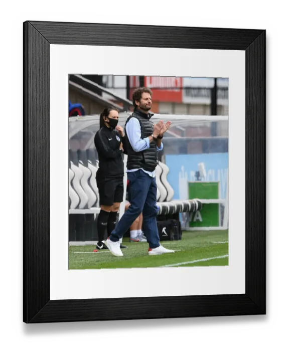 Framed Print : Arsenal Women vs Reading Women: Joe Montemurro Leads Arsenal in FA WSL Match Framed Print : Arsenal Women vs Reading Women: Joe Montemurro Leads Arsenal in FA WSL Match
