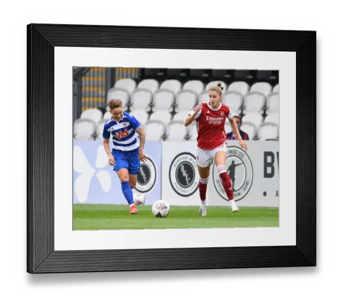 Framed Print : Clash of Stars: Miedema vs. Fishlock - FA WSL Showdown Framed Print : Clash of Stars: Miedema vs. Fishlock - FA WSL Showdown