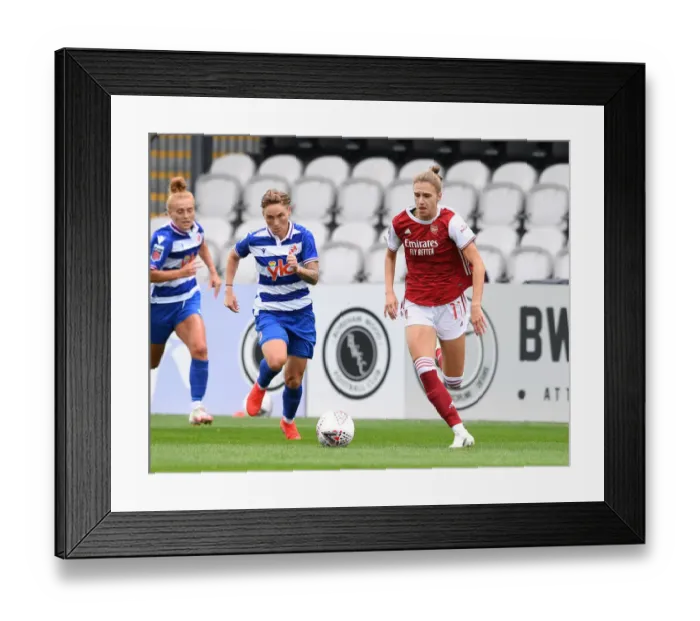 Framed Print : Arsenal's Vivianne Miedema Clashes with Reading's Jessica Fishlock in FA WSL Match Framed Print : Arsenal's Vivianne Miedema Clashes with Reading's Jessica Fishlock in FA WSL Match