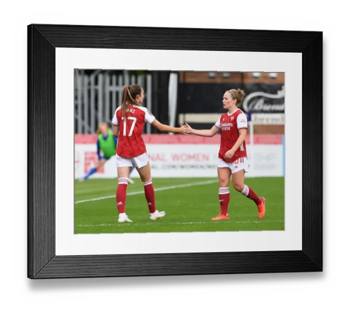 Framed Print : Arsenal Women vs Reading Women: Clash between Evans and Little in FA WSL Match Framed Print : Arsenal Women vs Reading Women: Clash between Evans and Little in FA WSL Match