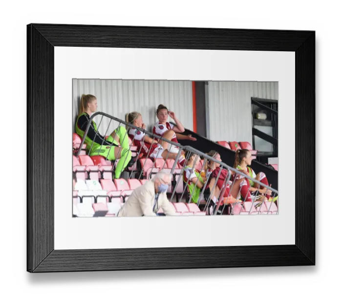 Framed Print : Arsenal Women vs Reading Women: Kim Little and Beth Mead Chat After Substitution (FA WSL 2020-21) Framed Print : Arsenal Women vs Reading Women: Kim Little and Beth Mead Chat After Substitution (FA WSL 2020-21)