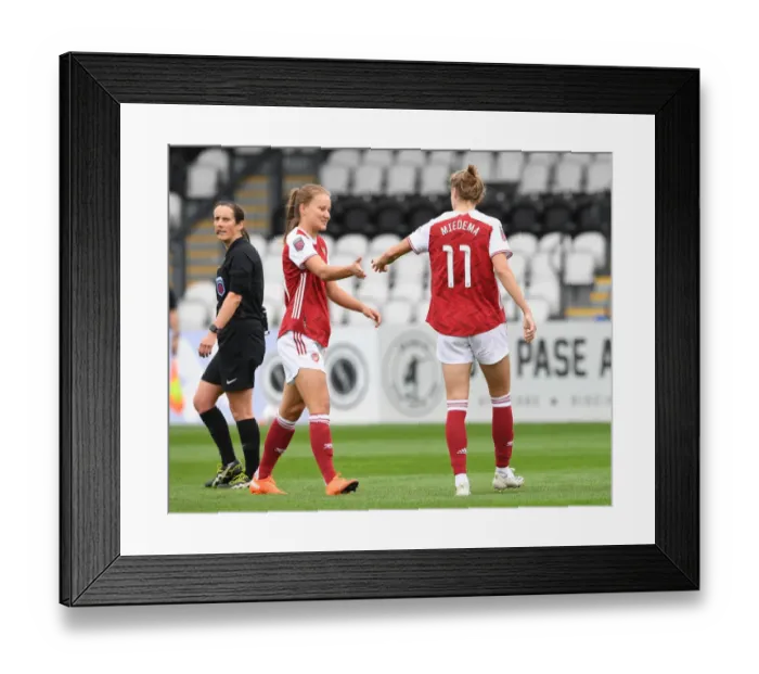 Framed Print : Arsenal Women vs. Reading Women: Malin Gut and Vivianne Miedema in Action, FA WSL 2020-21 Framed Print : Arsenal Women vs. Reading Women: Malin Gut and Vivianne Miedema in Action, FA WSL 2020-21
