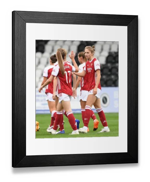Framed Print : Arsenal Women's Viviane Miedema Scores Brace in 5-1 Victory over Reading Women Framed Print : Arsenal Women's Viviane Miedema Scores Brace in 5-1 Victory over Reading Women