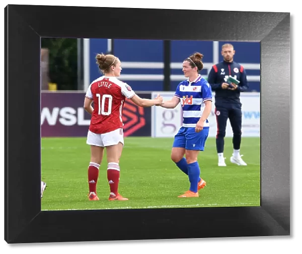 Arsenal Women vs Reading Women: Kim Little and Emma Mitchell Share a Moment After FA WSL Match