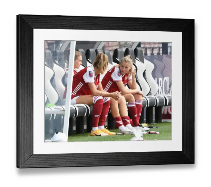 Framed Print : Arsenal's Leah Williamson: Post-Match Reflections at Arsenal Women vs. Reading Women (Barclays FA WSL 2020-21)