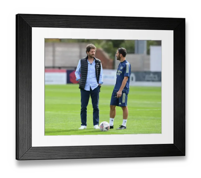 Framed Print : Arsenal Women vs Reading Women: Montemurro and D Antonio Discuss Post-Match at Meadow Park Framed Print : Arsenal Women vs Reading Women: Montemurro and D Antonio Discuss Post-Match at Meadow Park