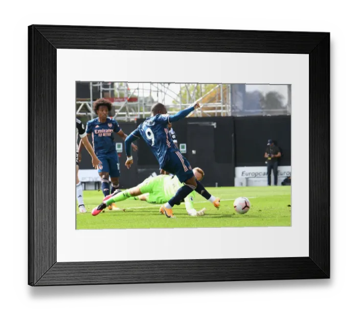Framed Print : Alexandre Lacazette Scores for Arsenal Against Fulham in 2020-21 Premier League Framed Print : Alexandre Lacazette Scores for Arsenal Against Fulham in 2020-21 Premier League