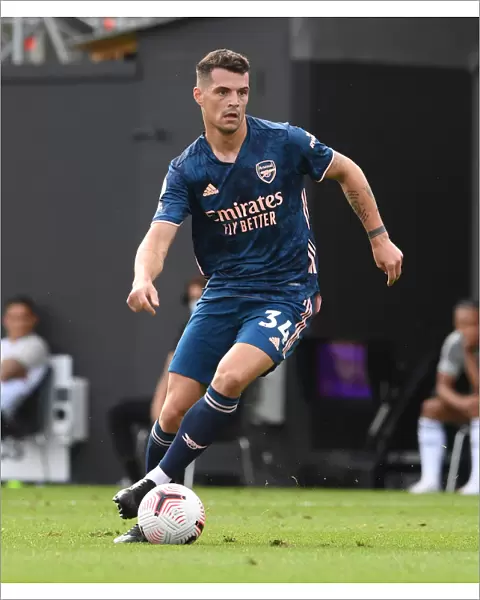 Granit Xhaka in Action: Arsenal's Midfield Maestro Shines Against Fulham, Premier League 2020-21