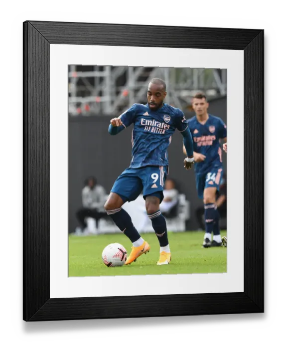 Framed Print : Alexandre Lacazette in Action: Fulham vs Arsenal, Premier League 2020-21 Framed Print : Alexandre Lacazette in Action: Fulham vs Arsenal, Premier League 2020-21