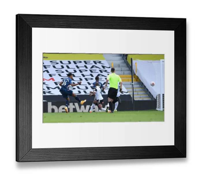 Framed Print : Pierre-Emerick Aubameyang Scores Third Goal: Fulham vs. Arsenal, Premier League 2020-21 Framed Print : Pierre-Emerick Aubameyang Scores Third Goal: Fulham vs. Arsenal, Premier League 2020-21