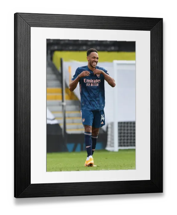 Framed Print : Aubameyang Scores Hat-Trick: Arsenal Thrash Fulham in Premier League Showdown (Fulham v Arsenal 2020-21) Framed Print : Aubameyang Scores Hat-Trick: Arsenal Thrash Fulham in Premier League Showdown (Fulham v Arsenal 2020-21)