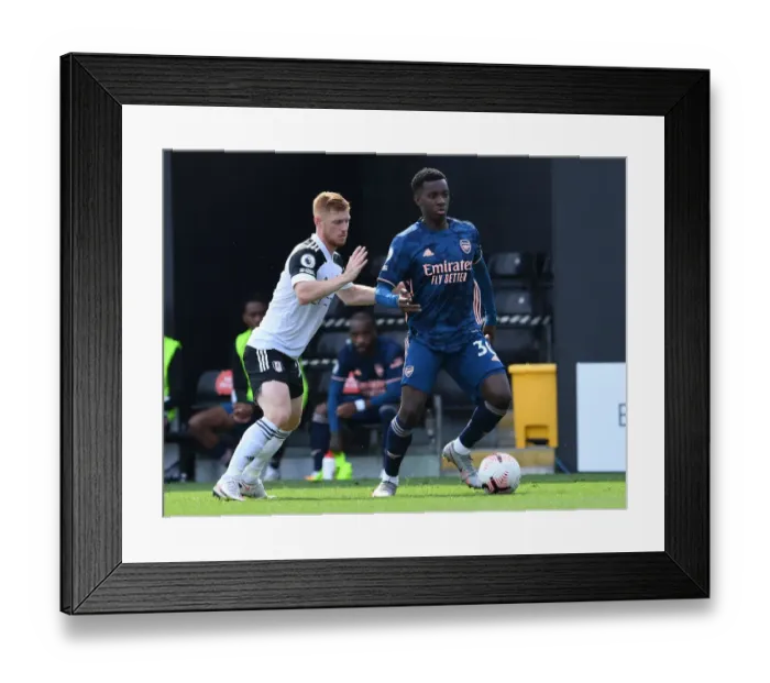 Framed Print : Fulham vs Arsenal: Nketiah vs Bryan - A Premier League Battle at Craven Cottage (2020-21) Framed Print : Fulham vs Arsenal: Nketiah vs Bryan - A Premier League Battle at Craven Cottage (2020-21)