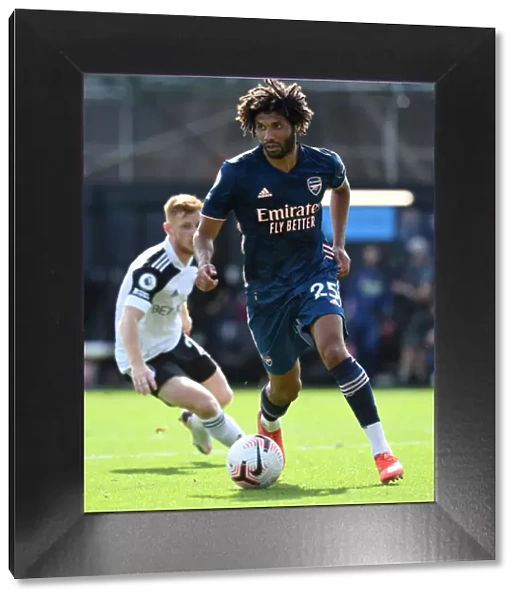 Arsenal's Mohamed Elneny in Action against Fulham in the 2020-21 Premier League