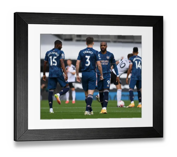 Framed Print : Arsenal's Kieran Tierney and Alex Lacazette in Action against Fulham, Premier League 2020-21 Framed Print : Arsenal's Kieran Tierney and Alex Lacazette in Action against Fulham, Premier League 2020-21