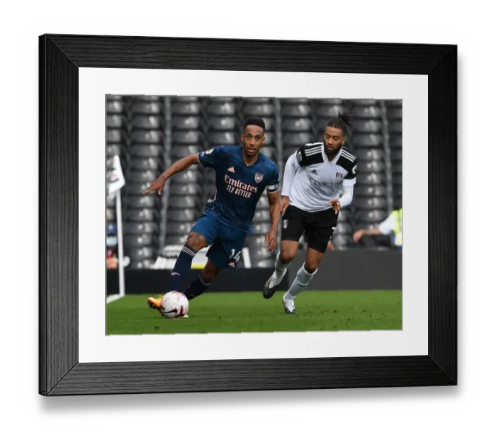 Framed Print : Aubameyang Surges Past Fulham: Arsenal vs Fulham, Premier League 2020-21 Framed Print : Aubameyang Surges Past Fulham: Arsenal vs Fulham, Premier League 2020-21