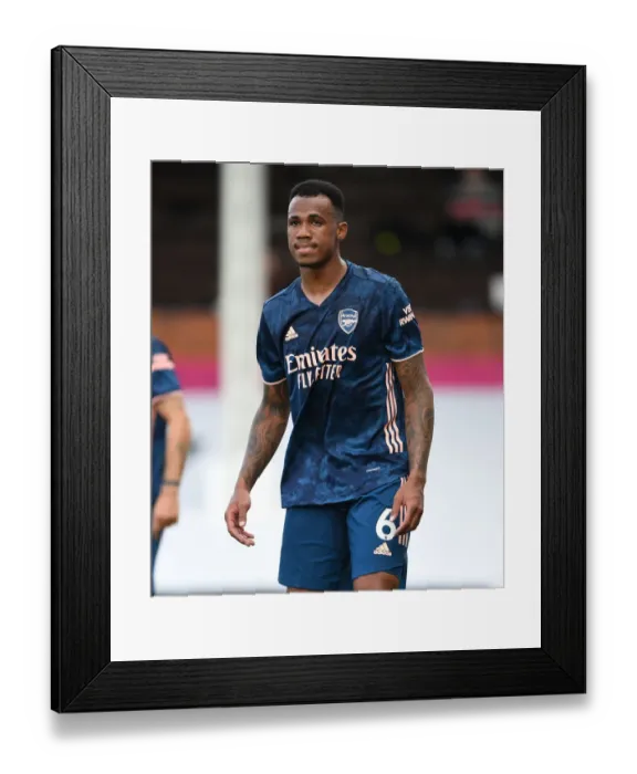 Framed Print : Gabriel in Action: Fulham vs. Arsenal, Premier League 2020-21 Framed Print : Gabriel in Action: Fulham vs. Arsenal, Premier League 2020-21