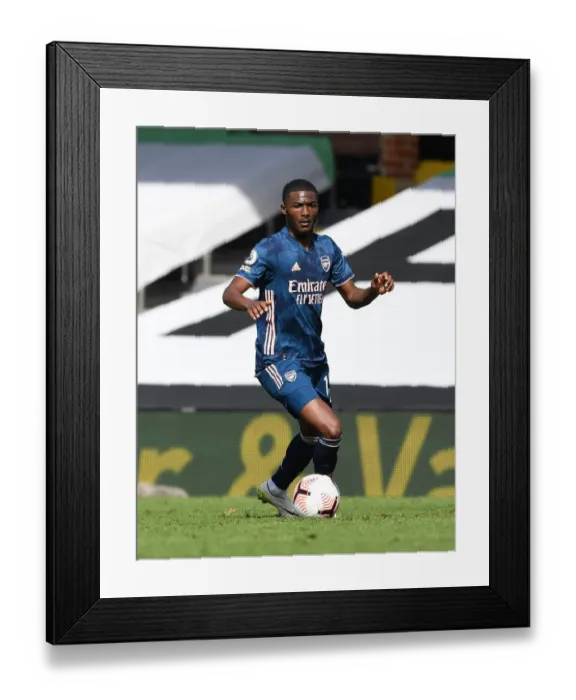Framed Print : Maitland-Niles in Action: Fulham vs Arsenal, Premier League 2020-21