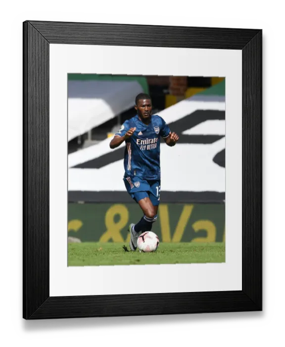 Framed Print : Arsenal's Ainsley Maitland-Niles in Action against Fulham - Premier League 2020-21 Framed Print : Arsenal's Ainsley Maitland-Niles in Action against Fulham - Premier League 2020-21