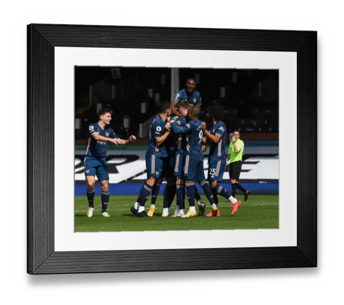 Framed Print : Arsenal's Gabriel Scores Second Goal: Fulham vs Arsenal, Premier League 2020-21 Framed Print : Arsenal's Gabriel Scores Second Goal: Fulham vs Arsenal, Premier League 2020-21