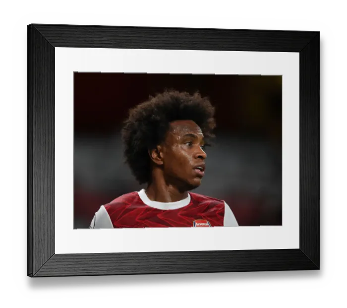 Framed Print : Willian in Action: Arsenal vs. West Ham United, Premier League 2020-21