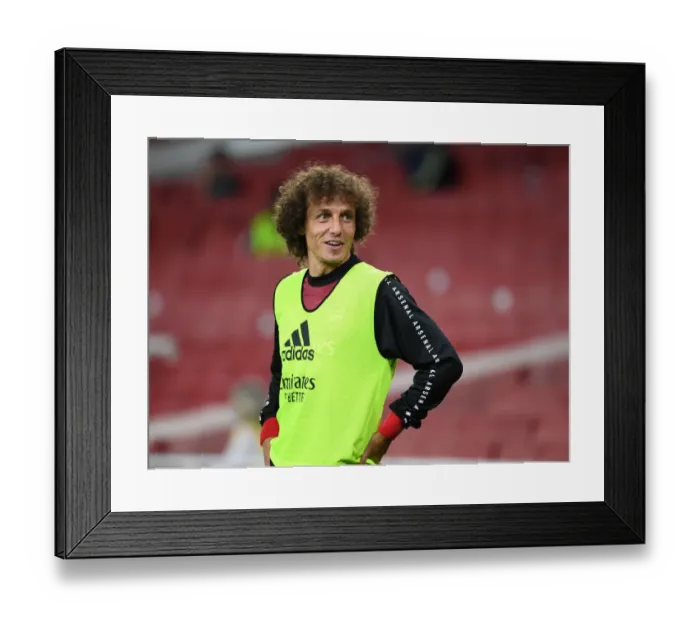 Framed Print : Arsenal vs. West Ham United: David Luiz Substitution, Emirates Stadium, Premier League 2020-21