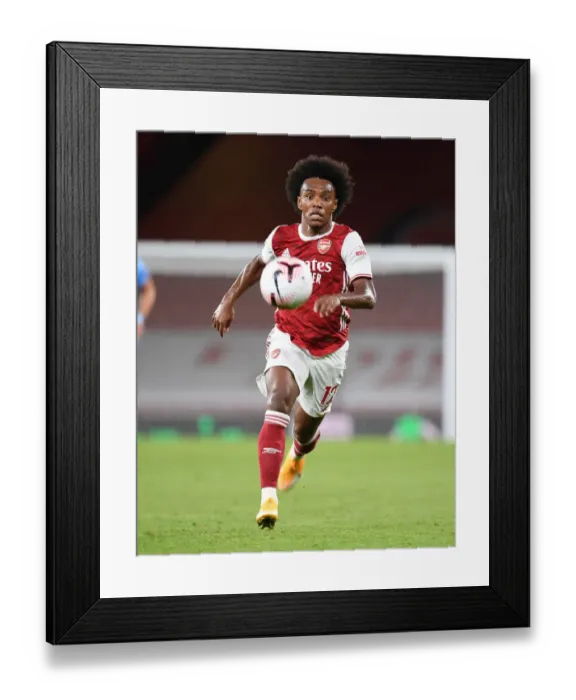 Framed Print : Willian Battles for the Ball: Arsenal vs. West Ham, Premier League 2020-21 Framed Print : Willian Battles for the Ball: Arsenal vs. West Ham, Premier League 2020-21