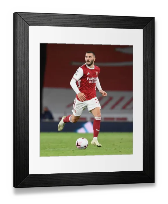 Framed Print : Arsenal's Sead Kolasinac in Action at Emirates Stadium Against West Ham United (2020-21) Framed Print : Arsenal's Sead Kolasinac in Action at Emirates Stadium Against West Ham United (2020-21)