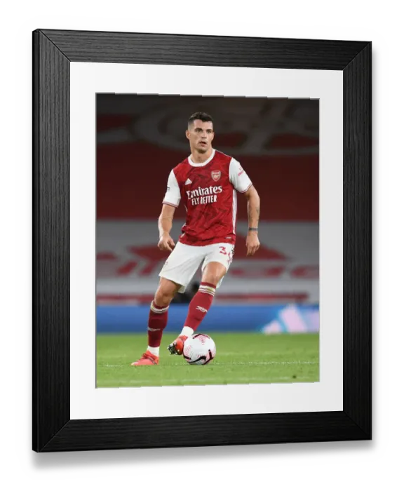 Framed Print : Granit Xhaka: In Action for Arsenal Against West Ham United, Premier League 2020-21 Framed Print : Granit Xhaka: In Action for Arsenal Against West Ham United, Premier League 2020-21