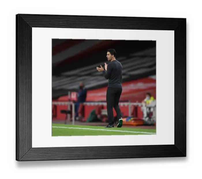 Framed Print : Arsenal vs. West Ham: Mikel Arteta Goes Head-to-Head in Premier League Showdown