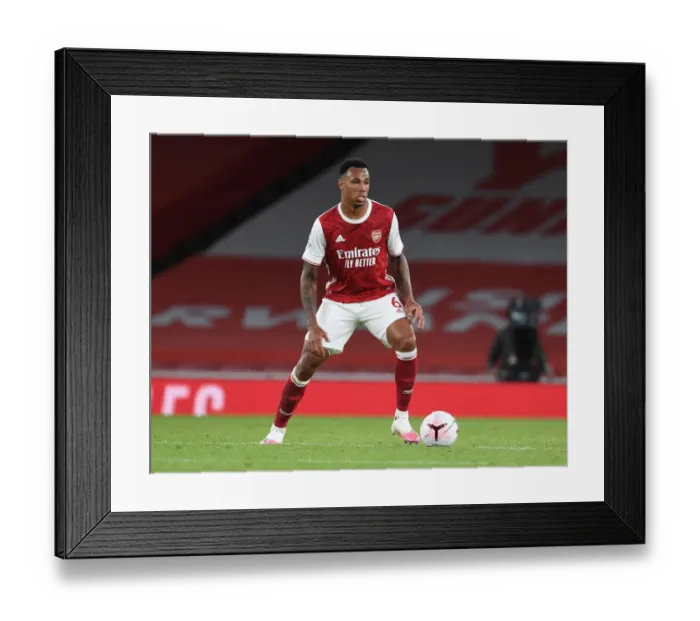 Framed Print : Arsenal vs West Ham United: Gabriel in Action at the Emirates Stadium, Premier League 2020-21 Framed Print : Arsenal vs West Ham United: Gabriel in Action at the Emirates Stadium, Premier League 2020-21