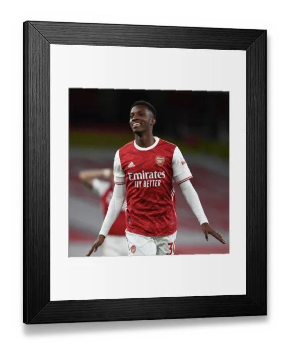 Framed Print : Eddie Nketiah Scores His Second Goal: Arsenal vs. West Ham, 2020-21 Premier League Framed Print : Eddie Nketiah Scores His Second Goal: Arsenal vs. West Ham, 2020-21 Premier League