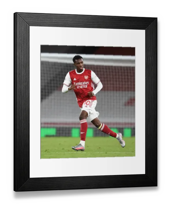 Framed Print : Arsenal's Eddie Nketiah in Action Against West Ham United - Premier League 2020-21 Framed Print : Arsenal's Eddie Nketiah in Action Against West Ham United - Premier League 2020-21