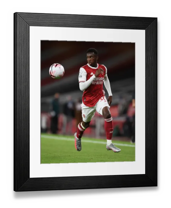 Framed Print : Arsenal's Eddie Nketiah in Action: Arsenal v West Ham United, Premier League 2020-21 Framed Print : Arsenal's Eddie Nketiah in Action: Arsenal v West Ham United, Premier League 2020-21