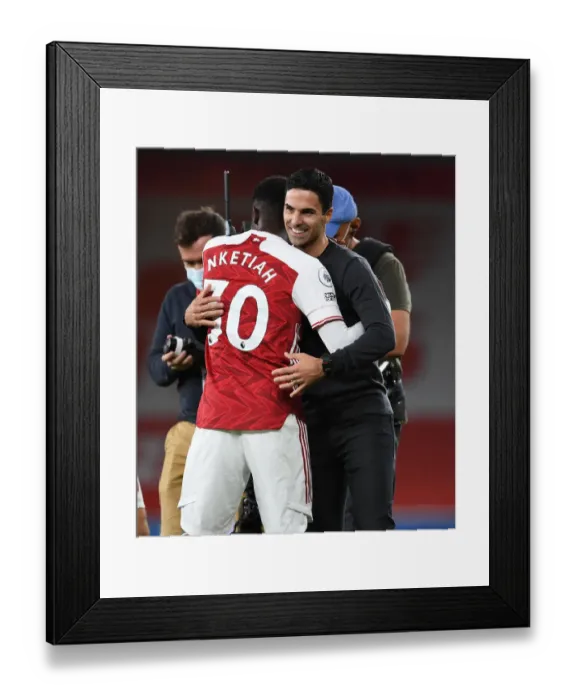 Framed Print : Arsenal's Eddie Nketiah Scores the Winner: Arsenal 1-West Ham 0 (Premier League 2020-21) Framed Print : Arsenal's Eddie Nketiah Scores the Winner: Arsenal 1-West Ham 0 (Premier League 2020-21)