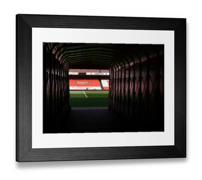 Framed Print : Arsenal vs West Ham United: Tunnel View, Emirates Stadium, Premier League 2020-21