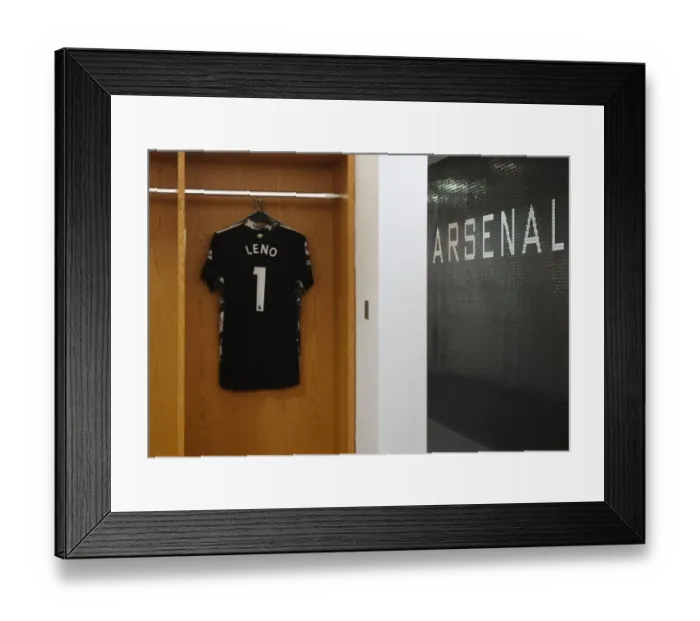 Framed Print : Arsenal Changing Room: Bernd Leno's Shirt Before Arsenal vs West Ham United (2020-21) Framed Print : Arsenal Changing Room: Bernd Leno's Shirt Before Arsenal vs West Ham United (2020-21)