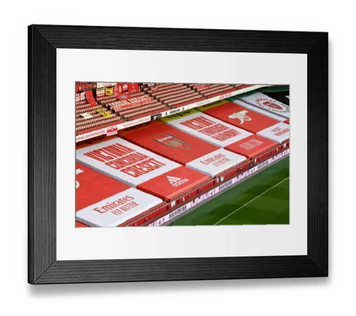 Framed Print : Arsenal vs. West Ham United: Emirates Stadium's Sea of Red