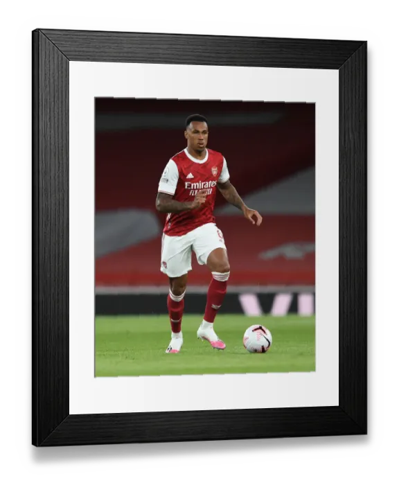 Framed Print : Gabriel Magalhaes in Action: Arsenal vs. West Ham United (2020-21) Framed Print : Gabriel Magalhaes in Action: Arsenal vs. West Ham United (2020-21)