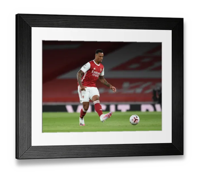 Framed Print : Gabriel Magalhaes in Action: Arsenal vs. West Ham United, Premier League 2020-21 Framed Print : Gabriel Magalhaes in Action: Arsenal vs. West Ham United, Premier League 2020-21