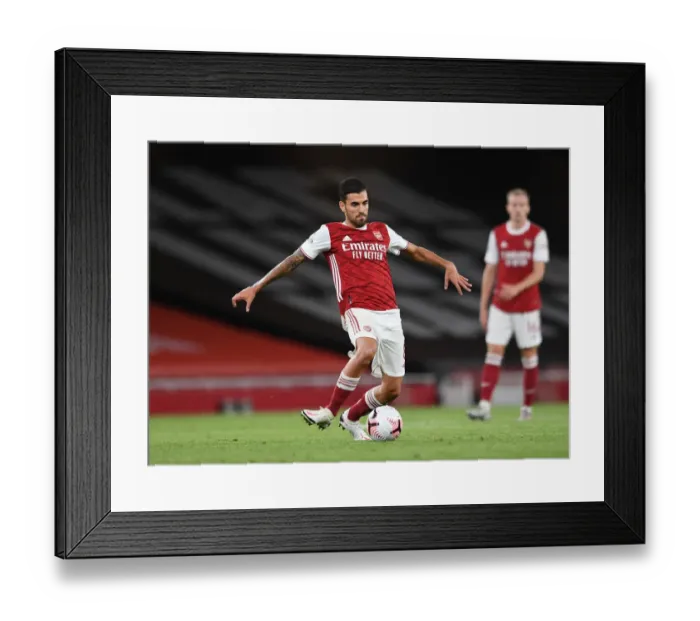 Framed Print : Dani Ceballos in Action: Arsenal vs. West Ham United (2020-21 Premier League)